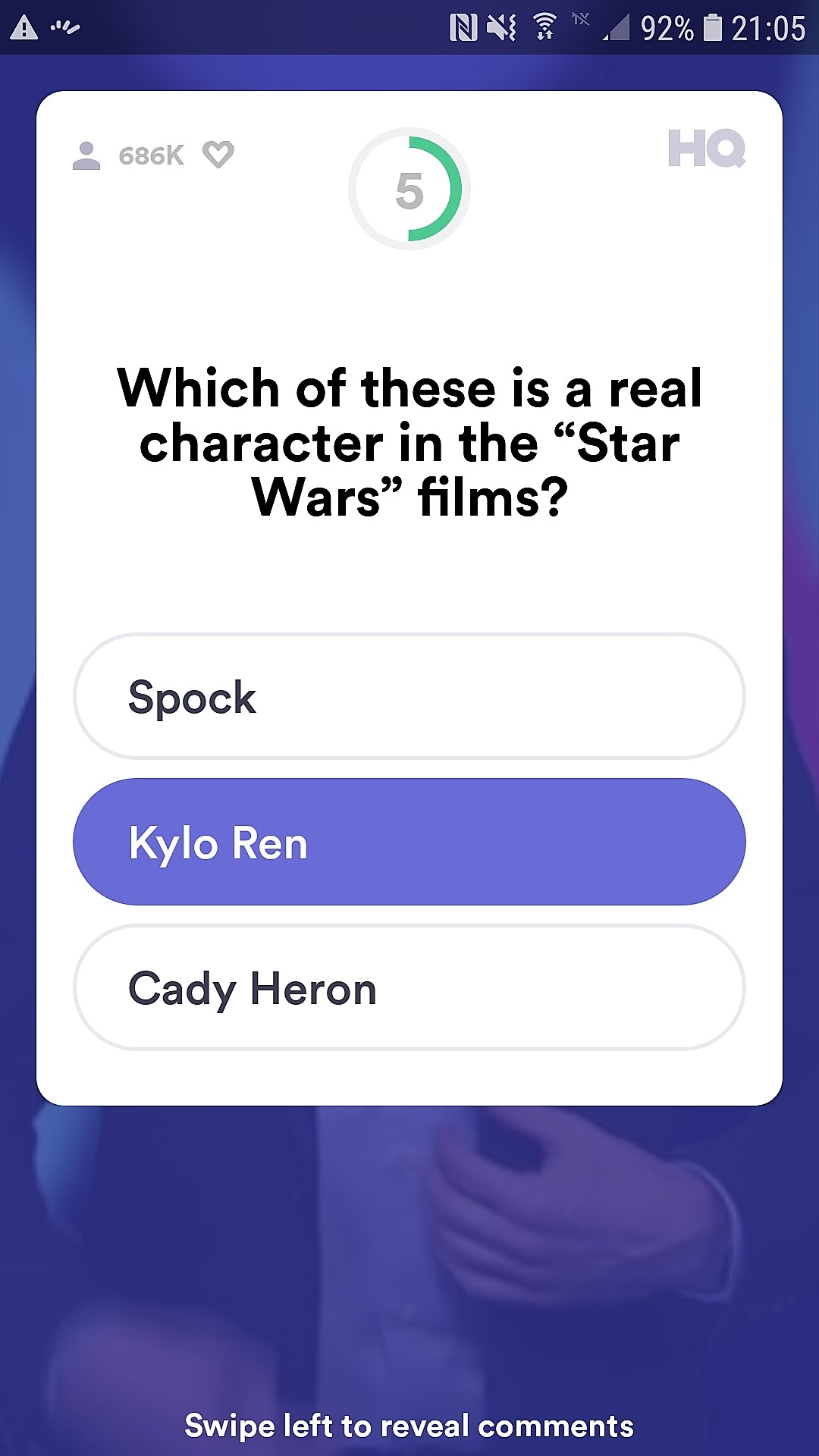 Win money from home with HQ trivia