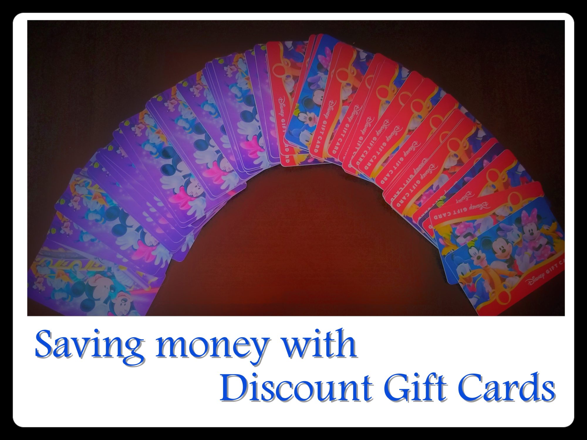 Saving money by buying discount gift cards