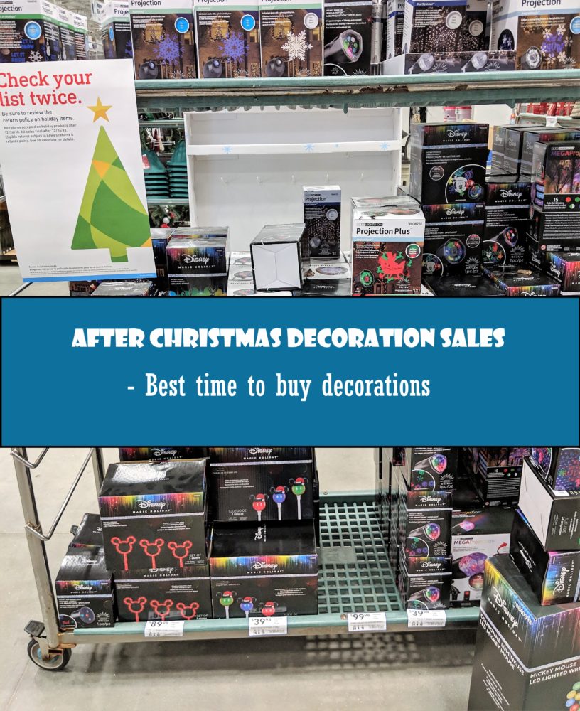 After Christmas decoration sales – Best time to buy decorations